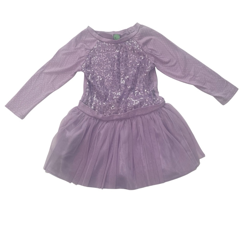 ☀️Dollie & Me Girls Purple Sequin Dress Size 4